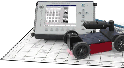 Ground penetrating radar of concrete